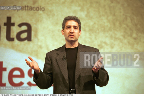 FONDAMENTA 5/8 OTTOBRE 2000: GLOBO CONTESO - SCIENZA FISICA MATEMATICA / IL FISICO E MATEMATICO BRIAN GREENE (USA) - ©Graziano Arici/Rosebud2