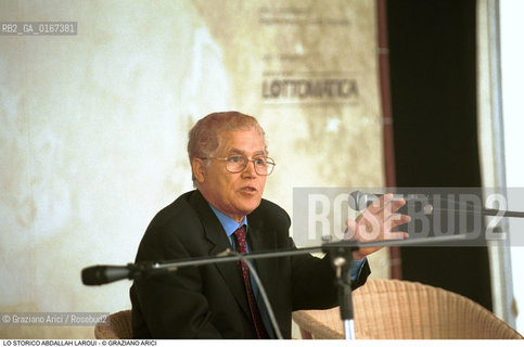 FONDAMENTA 5/8 OTTOBRE 2000: GLOBO CONTESO - STORIA ISLAM / LO STORICO ABDALLAH LAROUI (MAROCCO - ©Graziano Arici/Rosebud2 