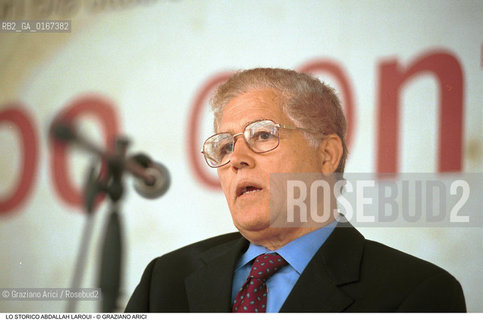 FONDAMENTA 5/8 OTTOBRE 2000: GLOBO CONTESO - STORIA ISLAM / LO STORICO ABDALLAH LAROUI (MAROCCO) - ©Graziano Arici/Rosebud2 