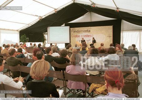 FONDAMENTA 5/8 OTTOBRE 2000: GLOBO CONTESO - ECONOMIA SOCIOLOGIA / LECONOMISTA E SOCIOLOGO SERGE LATOUCHE (FRANCIA) / PUBBLICO - ©Graziano Arici/Rosebud2 