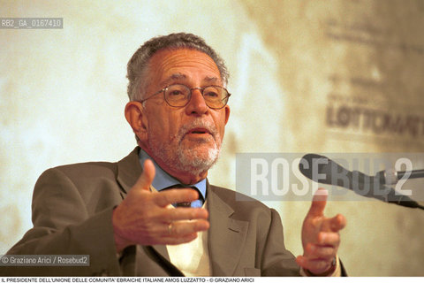 RELIGIONE E MISTICA EBRAICA / IL PRESIDENTE DELLUNIONE DELLE COMUNITA EBRAICHE ITALIANE AMOS LUZZATTO (ITALIA) / 2000 - ©Graziano Arici/Rosebud2 