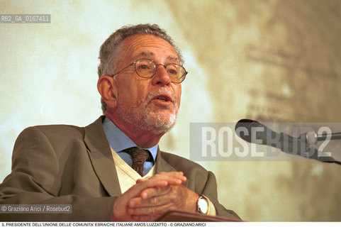 RELIGIONE E MISTICA EBRAICA / IL PRESIDENTE DELLUNIONE DELLE COMUNITA EBRAICHE ITALIANE AMOS LUZZATTO (ITALIA) / 2000 - ©Graziano Arici/Rosebud2 