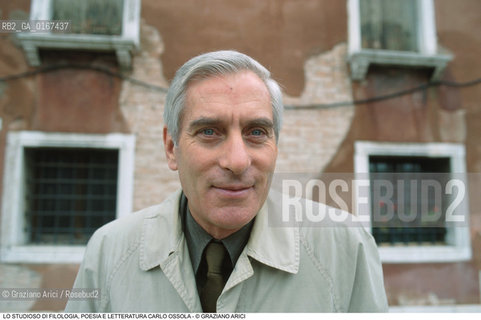 LETTERATURA LINGUISTICA 2000 / LO STUDIOSO DI FILOLOGIA E POESIA CARLO OSSOLA (ITALIA) - ©Graziano Arici/Rosebud2 
