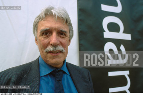 SOCIOLOGIA STORIA / LO STORICO E SOCIOLOGO MARCO REVELLI (ITALIA) / 2000 - ©Graziano Arici/Rosebud2 