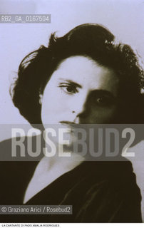 MUSICA / LA CANTANTE DI FADO AMALIA RODRIGUES (PORTOGALLO) - ARCHIVIO Graziano Arici/Rosebud2