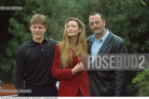 Caption: Nome:.SEAN BEAN, NATASHA MC ELHONE E JEAN RENO.Descrizione:.CINEMA ATTORI / MOSTRA DEL CINEMA .CINEMA ACTORS / {VENICE} FILM FESTIVAL.Credit:.Graziano Arici/Rosebud2/.Costo:.A.Nazione:..Cittˆ:..Data:.1998