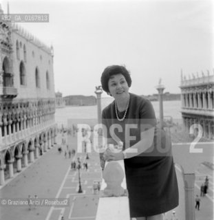 THE OPER SINGER FEDORA BARBERI IN VENICE - 1961 © ARCHIVIO Graziano Arici/Rosebud2  / CANTANTE LIRICA