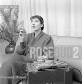 THE OPERA SINGER MARIA CALLAS ( KALOGEROPOULOS ) - VENICE - 195? © ARCHIVIO Graziano Arici/Rosebud2  / MUSICA / MUSICA LIRICA / CANTANTE