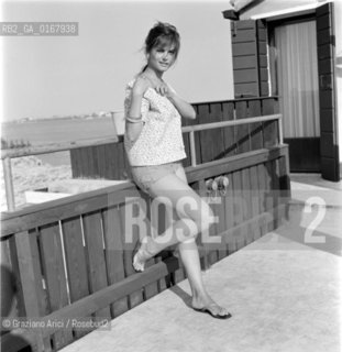 THE ACTRESS CLAUDIA CARDINALE   AT INTERNATIONAL FILM FESTIVAL  IN VENICE - 1958 - © ARCHIVIO Graziano Arici/Rosebud2  / ATTRICE / MOSTRA DEL CINEMA