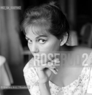 THE ACTRESS CLAUDIA CARDINALE   AT INTERNATIONAL FILM FESTIVAL  IN VENICE - 1958 - © ARCHIVIO Graziano Arici/Rosebud2  / ATTRICE / MOSTRA DEL CINEMA