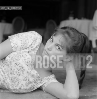 THE ACTRESS CLAUDIA CARDINALE   AT INTERNATIONAL FILM FESTIVAL  IN VENICE - 1958 - © ARCHIVIO Graziano Arici/Rosebud2  / ATTRICE / MOSTRA DEL CINEMA