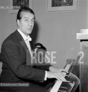 THE CONDUCTOR SERGIU CELIBIDACHE AT LA FENICE THEATRE IN VENICE - 196? © ARCHIVIO Graziano Arici/Rosebud2  / MUSICA / DIRETTORE DORCHESTRA
