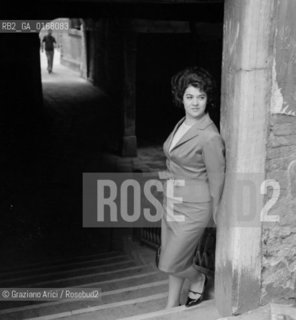 THE OPERA SINGER FIORENZA COSSOTTO - 1962 © ARCHIVIO Graziano Arici/Rosebud2  / MUSICA/ OPERA LIRICA/ CANTANTE LIRICO