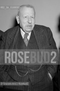 THE HISTORIAN, PHILOSOPHER AND CRITIC BENEDETTO CROCE - NAPLES - 1947 © ARCHIVIO Graziano Arici/Rosebud2  / LETTERATURA / FILOSOFIA / CRITICO