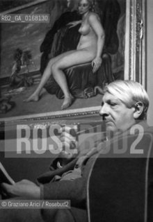 THE ARTIST PAINTER GIORGIO DE CHIRICO AT HIS HOME IN ROME - 1948 -  © ARCHIVIO Graziano Arici/Rosebud2  / ARTE / PITTORE /