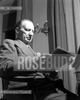THE ITALIAN POLITICIAN ALCIDE DE GASPERI - 1947 © ARCHIVIO Graziano Arici/Rosebud2 