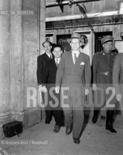 MEETING OF THE ITALIAN POLITICIAN ALCIDE DE GASPERI IN VENICE - APRIL 1948 © ARCHIVIO Graziano Arici/Rosebud2 