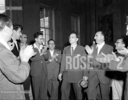 MEETING OF THE ITALIAN POLITICIAN ALCIDE DE GASPERI IN VENICE - APRIL 1948 © ARCHIVIO Graziano Arici/Rosebud2 