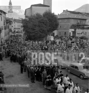 THE FUNERAL OF THE ITALIAN POLITICIAN ALCIDE DE GASPERI, IN SELLA DI VASUGANA (TN) - 1954 © ARCHIVIO Graziano Arici/Rosebud2 