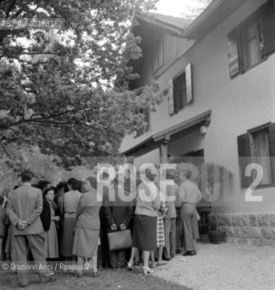 THE FUNERAL OF THE ITALIAN POLITICIAN ALCIDE DE GASPERI, IN SELLA DI VASUGANA (TN) - 1954 © ARCHIVIO Graziano Arici/Rosebud2 