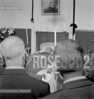 THE FUNERAL OF THE ITALIAN POLITICIAN ALCIDE DE GASPERI, IN SELLA DI VASUGANA (TN) - 1954 © ARCHIVIO Graziano Arici/Rosebud2 