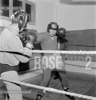 THE BOXER FRANCO DE PICCOLI IN MESTRE (VENICE) - 1962 © ARCHIVIO Graziano Arici/Rosebud2  / SPORT / BOX