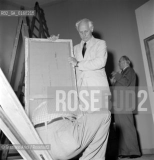 THE ARTIST PAINTER AND SCULPTOR MAX ERNST - VENEZIA - 1954 - © ARCHIVIO Graziano Arici/Rosebud2  / ARTE / PITTORE / SCULTORE