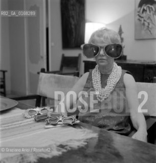 THE ART COLLECTOR PEGGY GUGGENHEIM AT HOME - VENICE - 196? © ARCHIVIO Graziano Arici/Rosebud2  / ARTE / COLLEZIONISTA