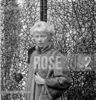 THE ART COLLECTOR PEGGY GUGGENHEIM AT HER HOME IN VENICE - 196? - © ARCHIVIO Graziano Arici/Rosebud2  / ARTE / COLLEZIONISTA