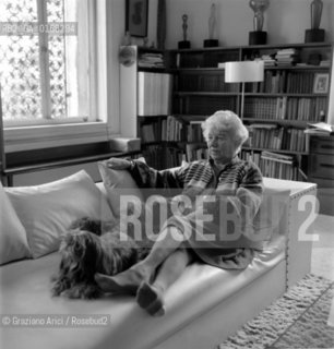THE ART COLLECTOR PEGGY GUGGENHEIM AT HER HOME IN VENICE - 196? - © ARCHIVIO Graziano Arici/Rosebud2  / ARTE / COLLEZIONISTA