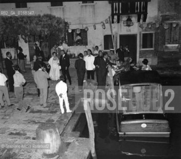 BARBARA HUTTONS PARTY IN LOCANDA CIPRIANI IN TORCELLO 1957  - © ARCHIVIO Graziano Arici/Rosebud2  / NOBILE