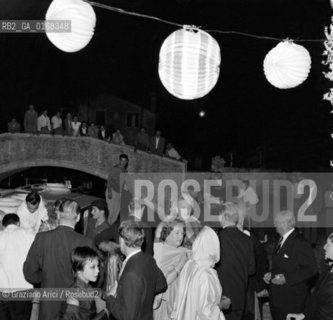BARBARA HUTTONS PARTY IN LOCANDA CIPRIANI IN TORCELLO 1957  - © ARCHIVIO Graziano Arici/Rosebud2  / NOBILE