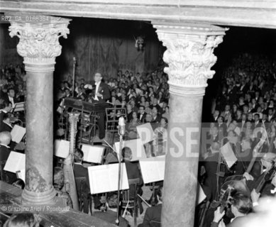 THE  COMPOSER IGOR STRAVINSKIJ AT THE CONCERT IN SAINT MARK CHURCH IN VENICE - 1956-  © ARCHIVIO Graziano Arici/Rosebud2  / MUSICA / COMPOSITORE / SAN MARCO / CHIESA / CONCERTO