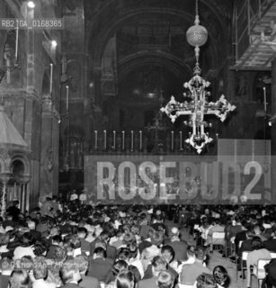 THE  COMPOSER IGOR STRAVINSKIJ AT THE CONCERT IN SAINT MARK CHURCH IN VENICE - 1956-  © ARCHIVIO Graziano Arici/Rosebud2  / MUSICA / COMPOSITORE / SAN MARCO / CHIESA / CONCERTO