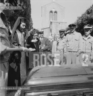 THE WIDOW OF IGOR STRAVINSKIJ AT THE FUNERAL OF THE COMPOSER IN VENICE - 1971 -  © ARCHIVIO Graziano Arici/Rosebud2  / MUSICA / COMPOSITORE / FUNERALE / VEDOVA