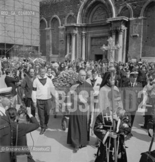 THE FUNERAL OF THE COMPOSER IGOR STRAVINSKIJ IN VENICE - 1971 -  © ARCHIVIO Graziano Arici/Rosebud2  / MUSICA / COMPOSITORE / FUNERALE