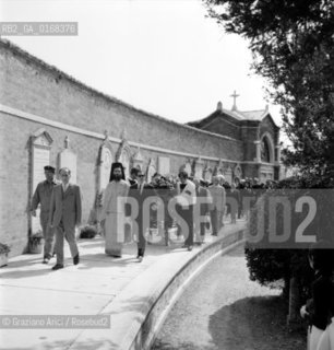 THE FUNERAL OF THE COMPOSER IGOR STRAVINSKIJ IN VENICE - 1971 -  © ARCHIVIO Graziano Arici/Rosebud2  / MUSICA / COMPOSITORE / FUNERALE