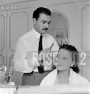 THE PRINCESS IRA FURSTENBERG GETTING READY FOR HER WEDDING WITH ALPHONSO OF HOHENLOHE - 1955 © ARCHIVIO Graziano Arici/Rosebud2  / NOBILE