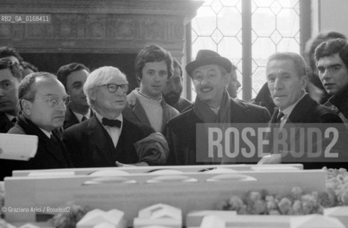 THE ARCHITECT LOUIS KAHN WITH THE ARCHITECT CARLO SCARPA IN VENICE - 196? © ARCHIVIO Graziano Arici/Rosebud2  / ARCHITETTURA / ARCHITETTO
