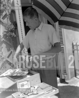 THE PAINTER OSKAR KOKOSCHKA - 1948 -  © ARCHIVIO Graziano Arici/Rosebud2  / ARTE / PITTORE