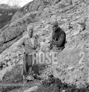 THE KING LEOPOLD III OF BELGIUM IN S.MARTINO DI CASTROZZA (ITALY) - 196?  © ARCHIVIO Graziano Arici/Rosebud2  / NOBILE