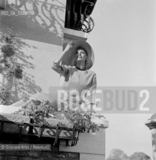 THE ACTRESS SOPHIA LOREN AT THE INTERNATIONAL FILM FESTIVAL IN VENICE -1958 - © ARCHIVIO Graziano Arici/Rosebud2  / ATTRICE / MOSTRA DEL CINEMA /