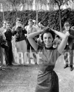 THE ACTRESS SOPHIA LOREN AT THE INTERNATIONAL FILM FESTIVAL IN VENICE -1958 - © ARCHIVIO Graziano Arici/Rosebud2  / ATTRICE / MOSTRA DEL CINEMA /