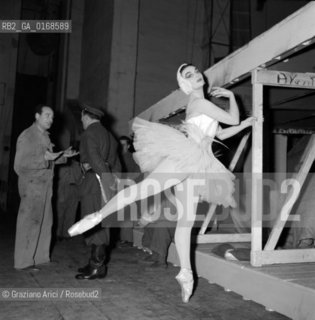 THE  DANCER AND ACTRESS LUDMILLA TCHERINA AT TEATRO LA SCALA - MILANO - 1955 - © ARCHIVIO Graziano Arici/Rosebud2  / BALLERINA /