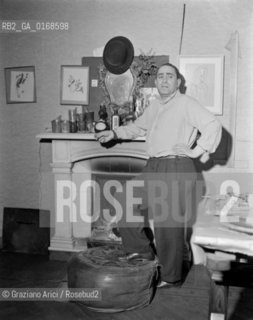 THE PAINTER MARIO MAFAI - ROME - 1950 © ARCHIVIO Graziano Arici/Rosebud2  / ARTE / PITTORE