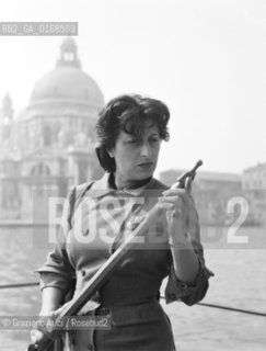 THE ACTRESS ANNA MAGNANI IN VENICE - 1950 © ARCHIVIO Graziano Arici/Rosebud2  / LATTRICE / CINEMA