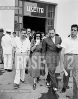 THE ACTRESS ANNA MAGNANI IN VENICE WITH DE PERO AND RANCATI - 1949 -  © ARCHIVIO Graziano Arici/Rosebud2  / LATTRICE / CINEMA
