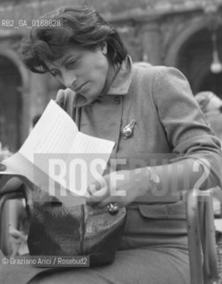 THE ACTRESS ANNA MAGNANI IN VENICE (ITALY)  - 1950  © ARCHIVIO Graziano Arici/Rosebud2  / LATTRICE / CINEMA / LETTERA