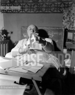 THE ARTIST PAINTER HENRY MATISSE AT HOME - VENCE - 1948 - © ARCHIVIO Graziano Arici/Rosebud2  / ARTE / PITTTORE /
