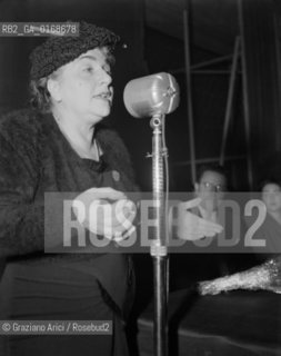 THE ITALIAN POLITICIAN TINA MERLIN - 1950  © ARCHIVIO Graziano Arici/Rosebud2  / POLITICA